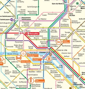 párizs metro térkép Tömegközlekedés   Guide to Paris párizs metro térkép