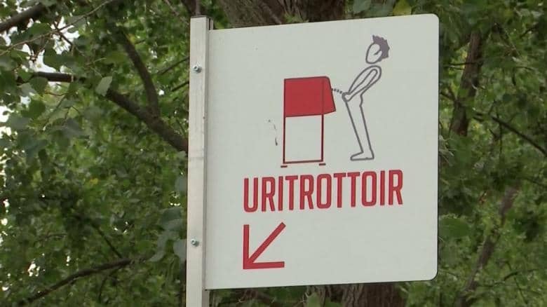Open-air urinals in Paris -