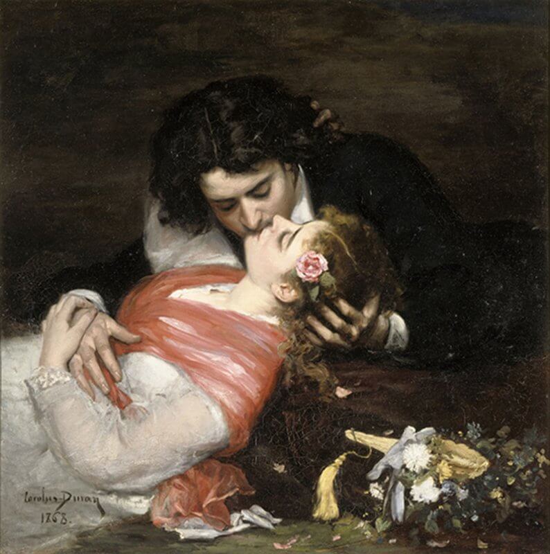 1868 Carolus-Duran, "The kiss", 1868, oil on canvas Lille, Palais des Beaux-Arts © RMN-GP / H. Lewandowski