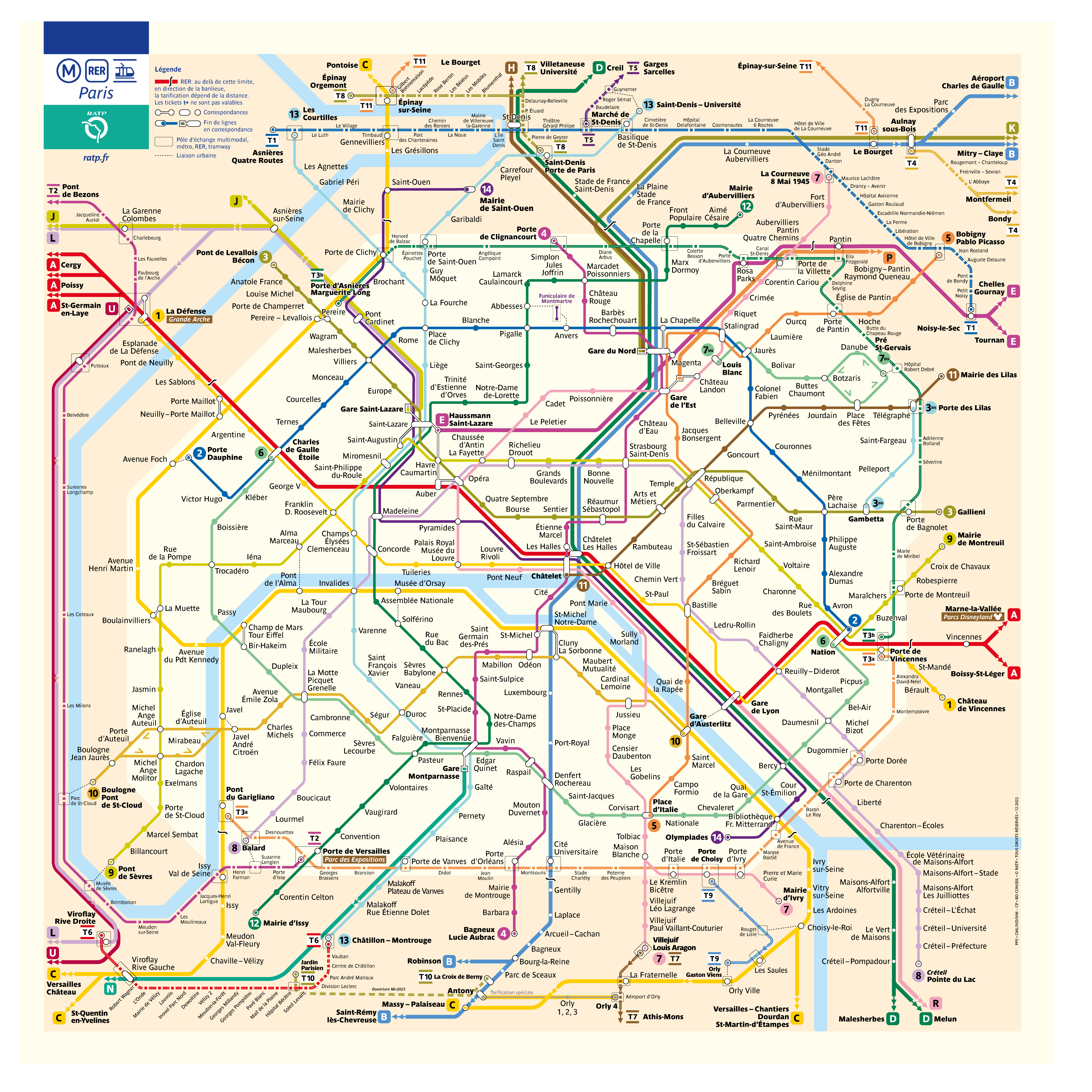 paris metro travel plan